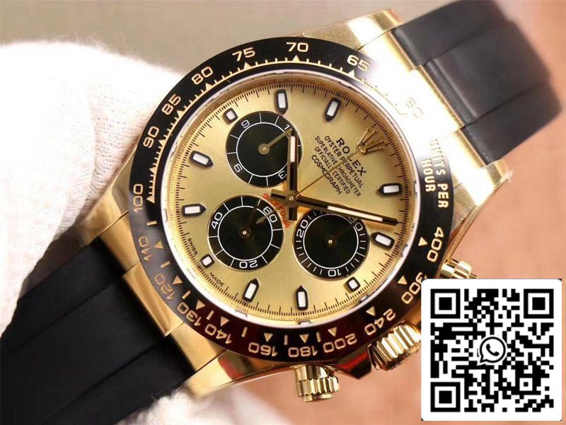 Rolex Daytona M116518LN-0048 1:1 Mejor edición Noob Factory Champagne Dial Swiss ETA4130