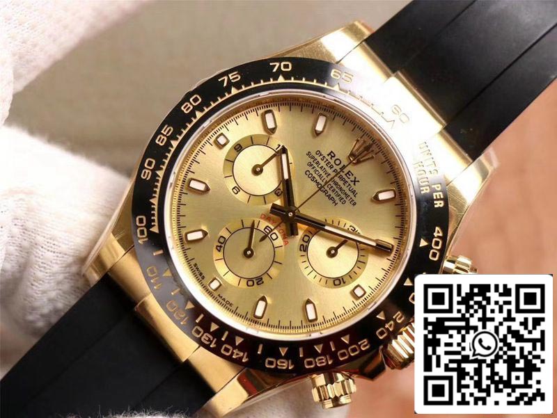 Rolex Daytona M116518LN-0042 1:1 Best Edition Noob Factory quadrante champagne svizzero ETA4130