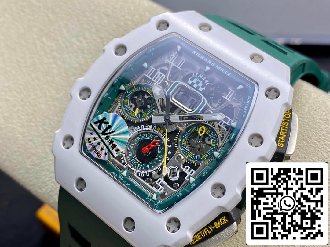 Richard Mille RM011-03 Cinturino verde KV Factory in scala 1: 1 della migliore edizione