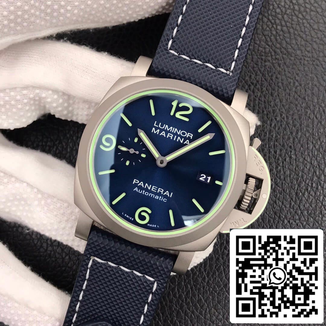 Panerai Luminor PAM01117 1:1 Mejor edición VS esfera azul de fábrica