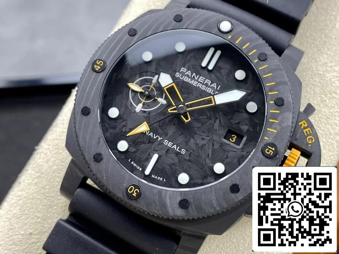 Panerai Submersible PAM1324 1:1 Best Edition VS Factory Carbon Fiber Case