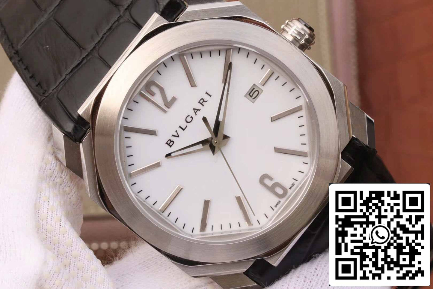 Bvlgari Octo 102779 OC41C6SLD 1:1 Mejor edición esfera blanca