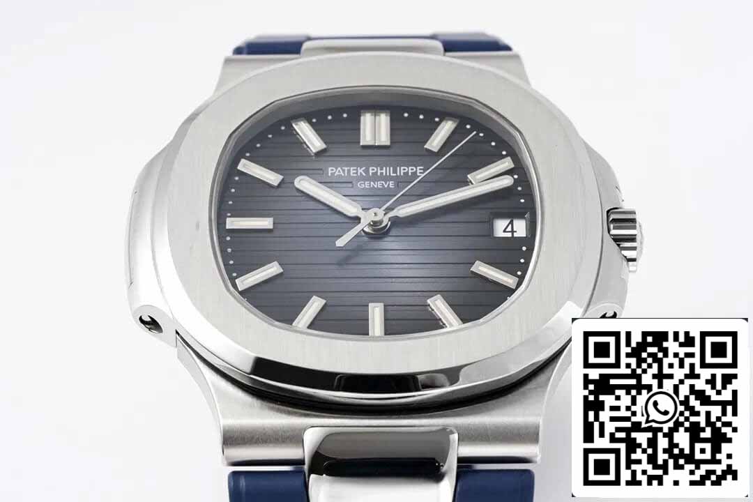 Patek Philippe Nautilus 5711 1: 1 Best Edition PPF Factory Cinturino in caucciù blu