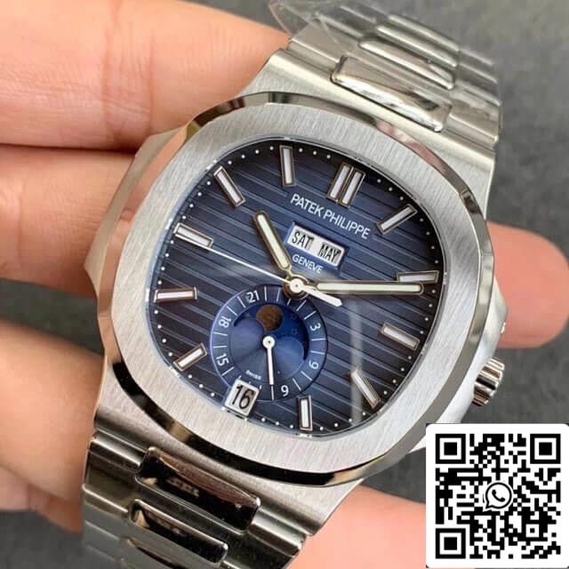 Patek Philippe Nautilus 5726/1A-014 1:1 Mejor edición GR Factory esfera azul