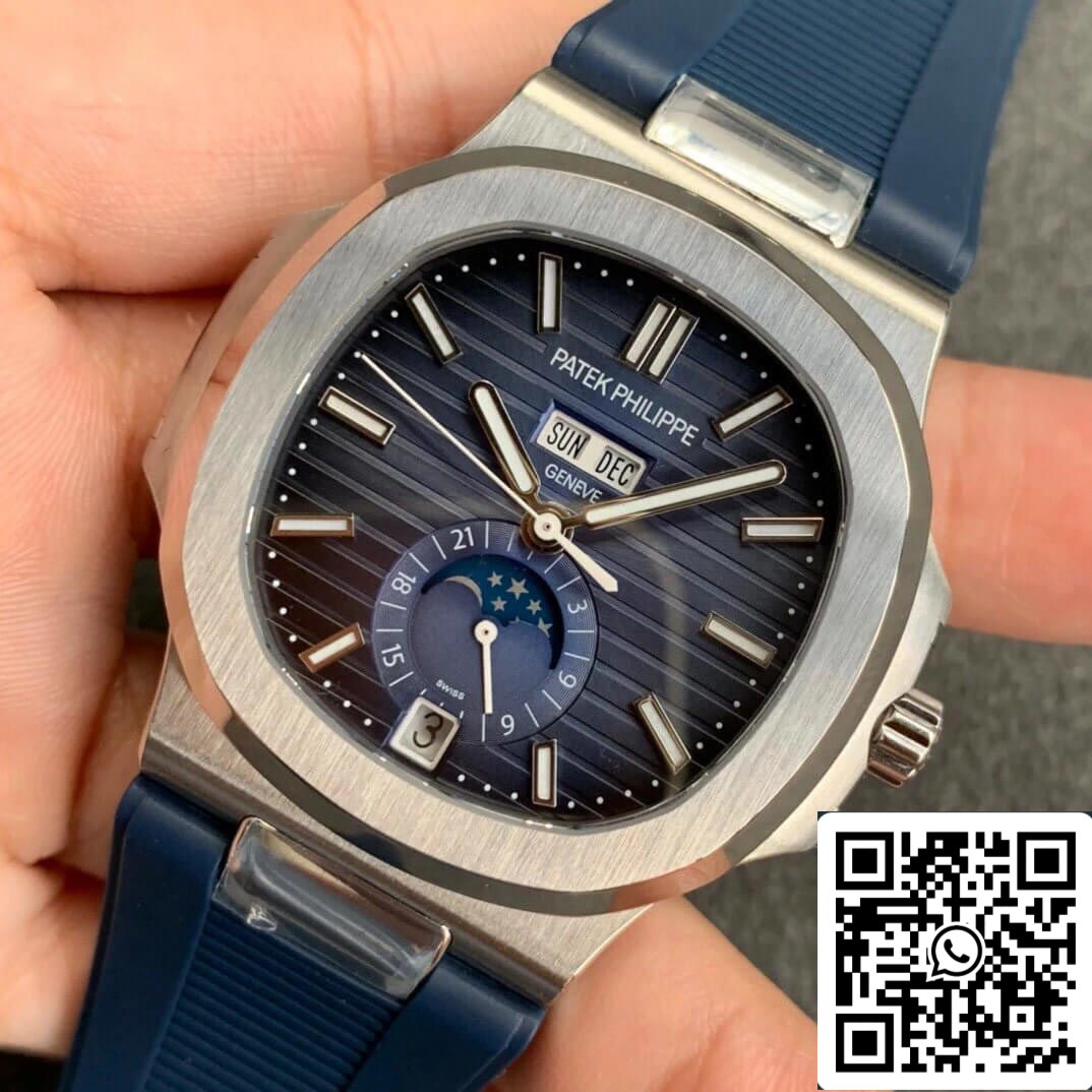 Patek Philippe Nautilus 5726 1:1 Best Edition GR Factory V2 Blue Rubber Strap