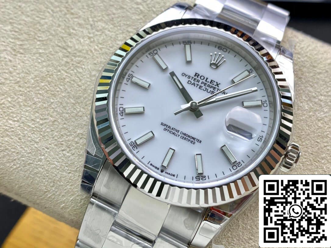 Rolex Datejust M126334-0009 41 mm Correa Jubilee VS Acero inoxidable de fábrica