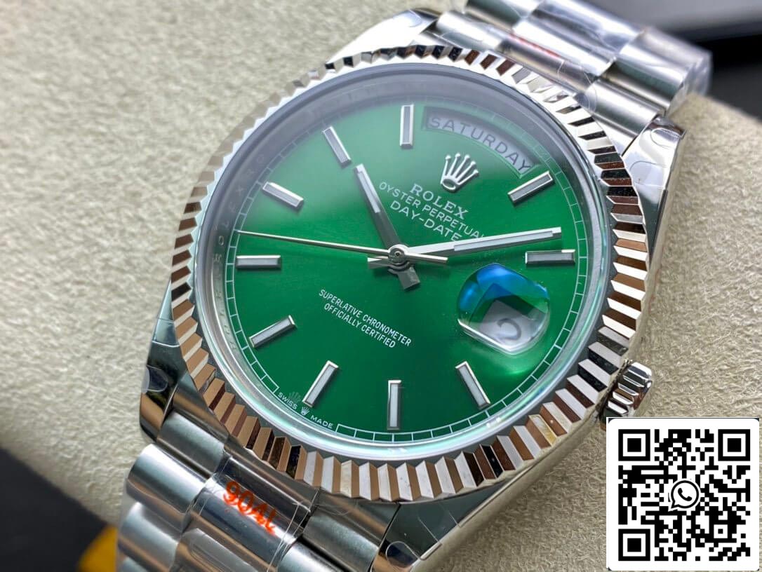 Rolex Day Date 40MM 1:1 Mejor edición GM Factory esfera verde