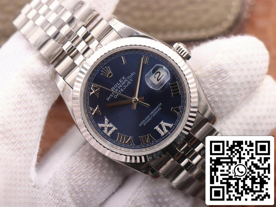 Rolex Datejust 126234 1:1 Mejor edición EW Factory esfera azul