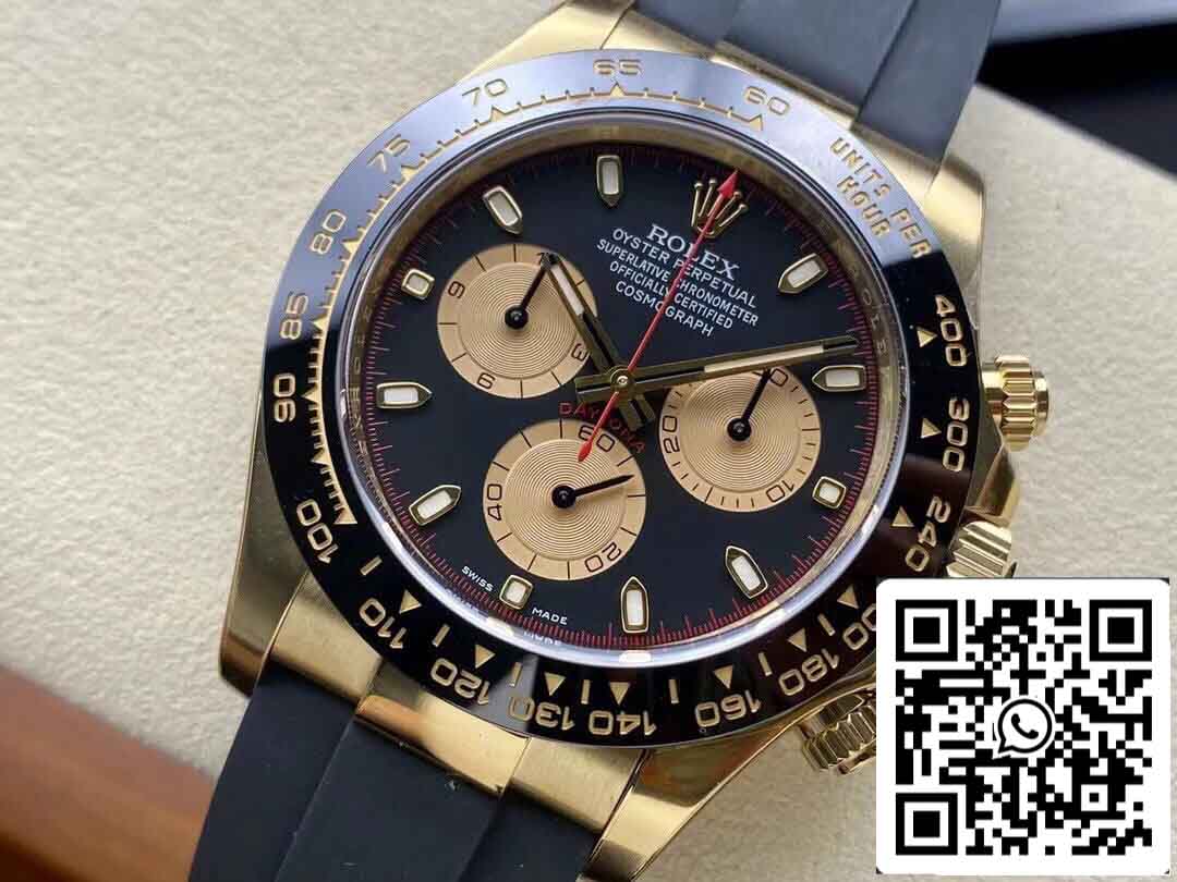 Replica Rolex Cosmograph Daytona 116518LN-0039 Fabbrica pulita in oro giallo