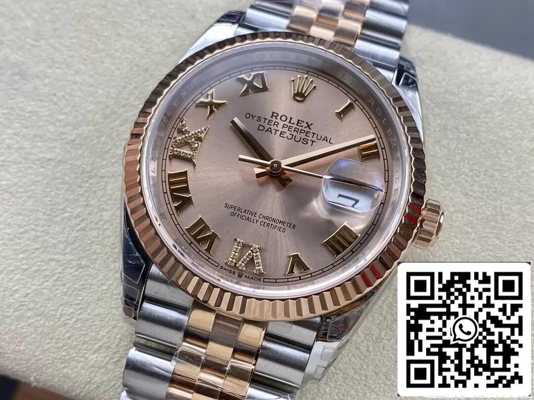 Rolex Datejust M126231-0027 36MM 1:1 Mejor edición VS esfera dorada de fábrica