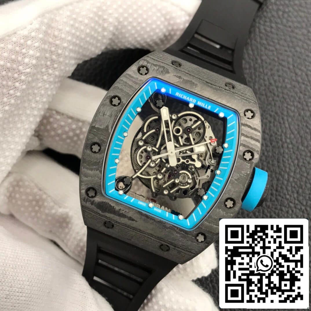 Richard Mille RM055 1:1 Caja de fibra de carbono ZF Factory Best Edition