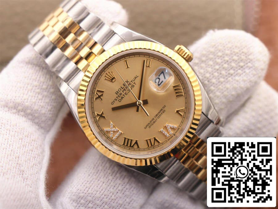 Rolex Datejust 126233 1:1 Mejor Edición EW Factory Esfera Dorada