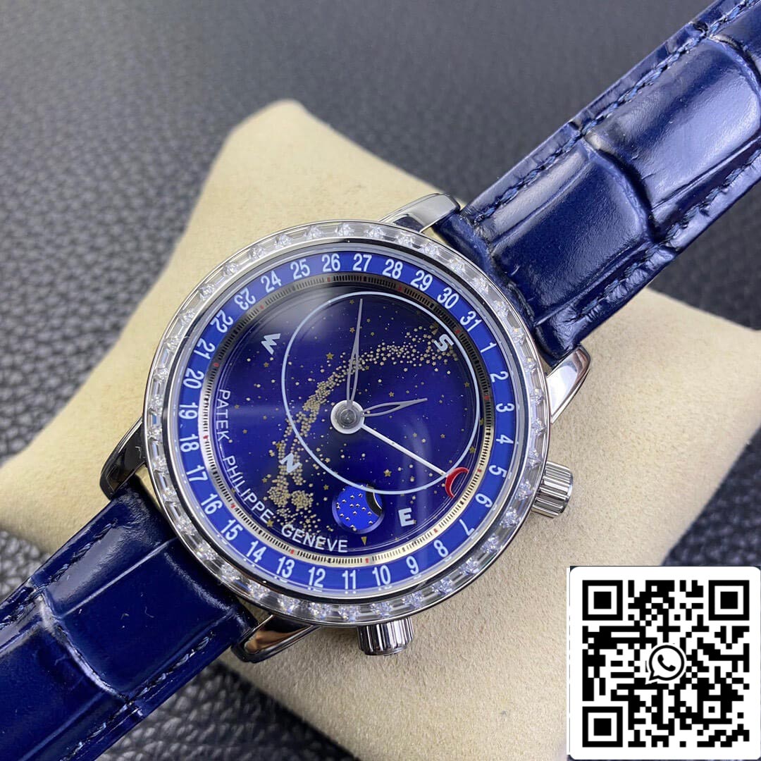 Patek Philippe Grand Complications 6104G-001 1:1 Mejor edición AI Factory Sky Moon esfera azul