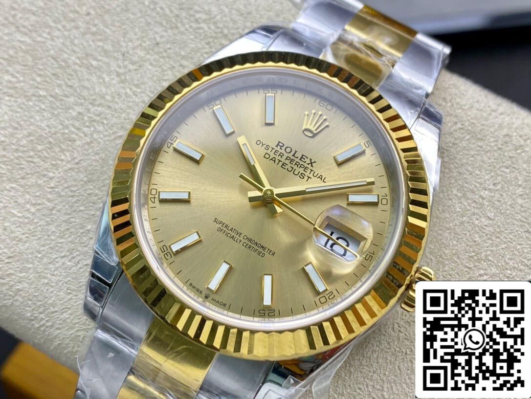 Rolex Datejust M126333-0009 Cinturino Oyster da 41 mm VS Factory Acciaio inossidabile