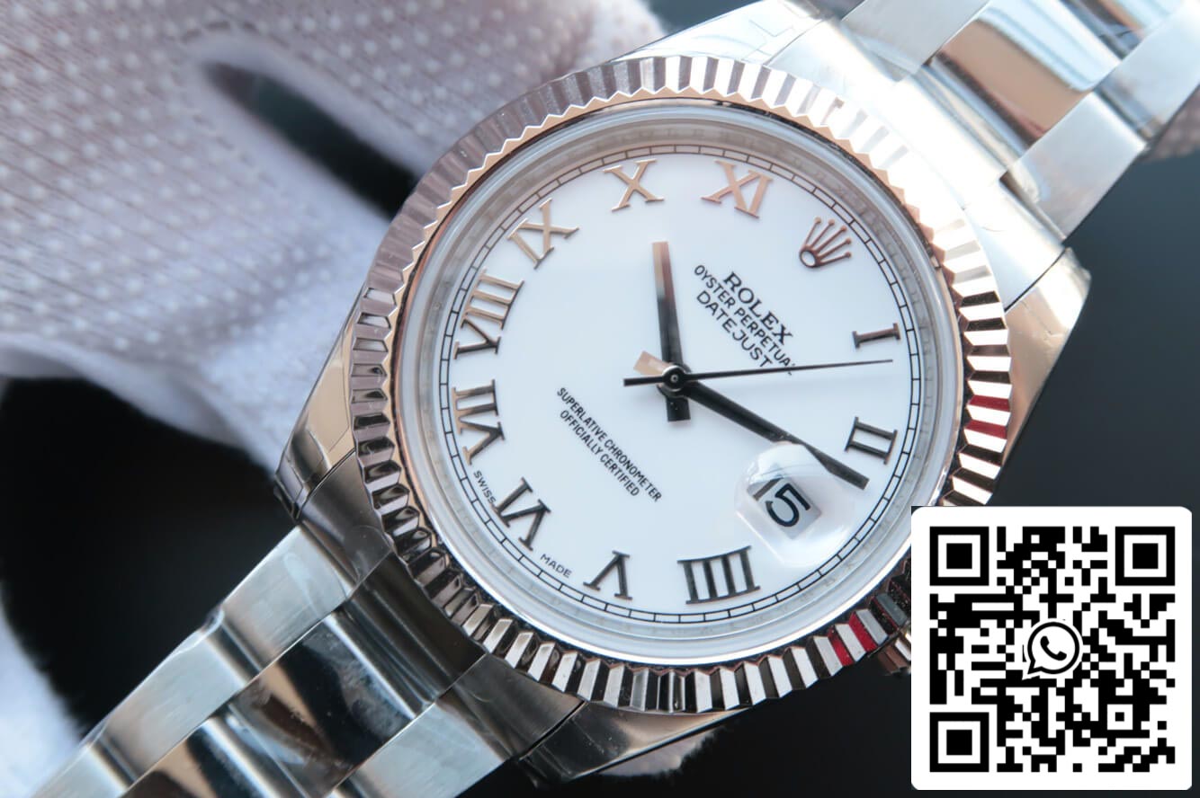 Rolex Datejust M126334-0023 1:1 Mejor Edición EW Factory Esfera Blanca