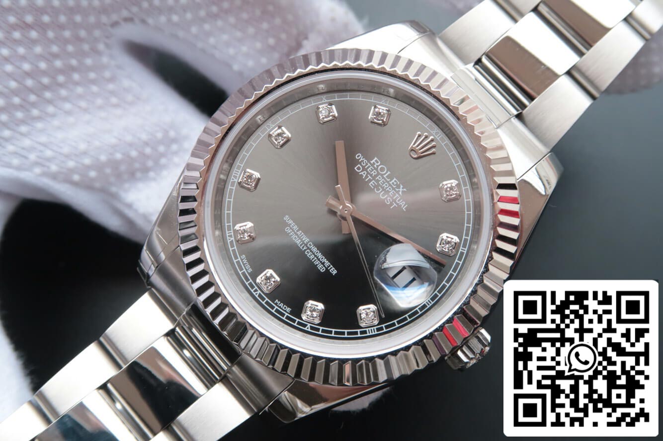 Rolex Datejust M126334-0005 1:1 Mejor edición EW Factory Esfera tachonada de diamantes