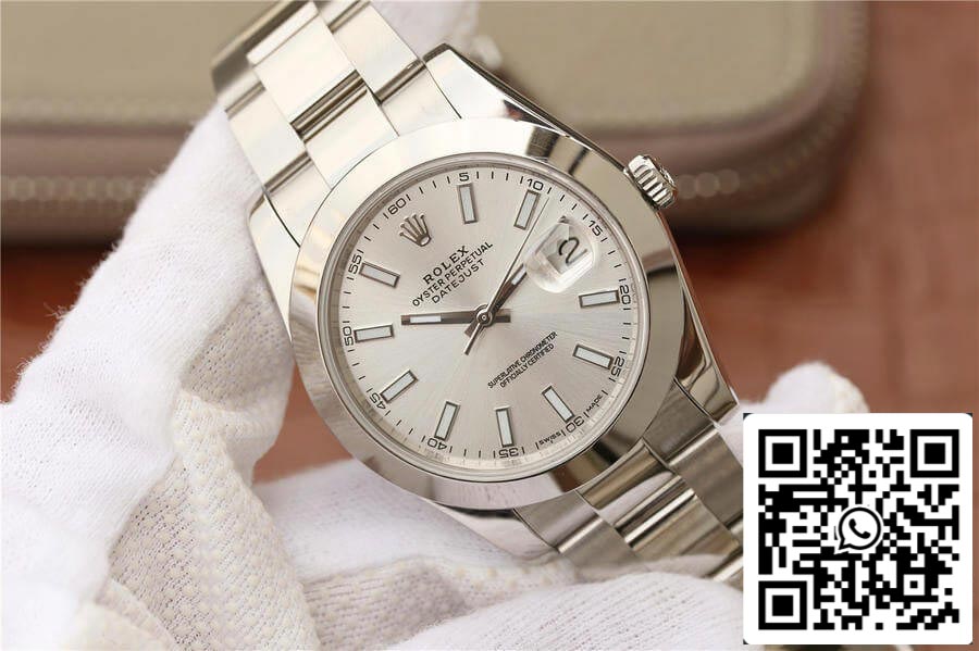 Rolex Datejust M126300-0005 1:1 Best Edition EW quadrante bianco di fabbrica