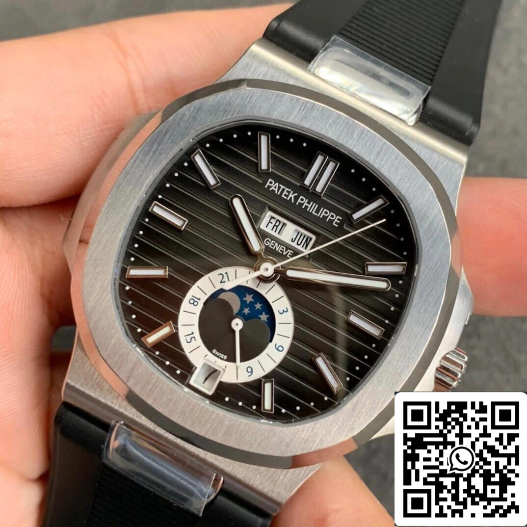 Patek Philippe Nautilus 5726 1:1 Mejor Edición GR Factory V2 Correa de Caucho