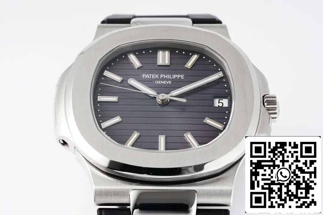 Patek Philippe Nautilus 5711 1:1 Mejor edición PPF Factory Correa de caucho negra