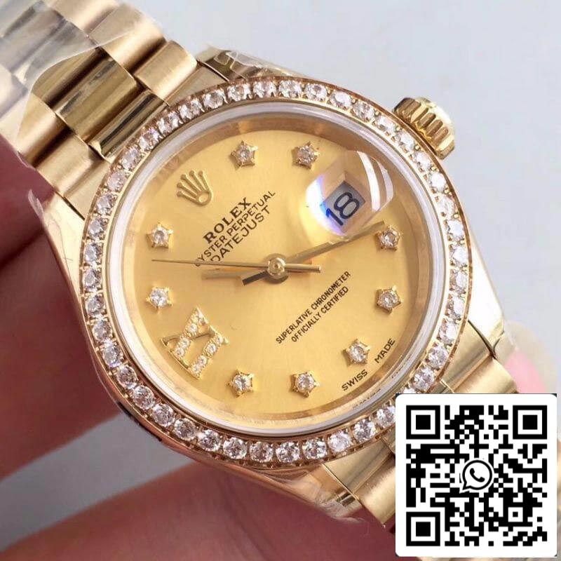 Rolex Lady Datejust 28mm 279138RBR 1:1 Mejor edición suiza ETA2824 envuelta en oro