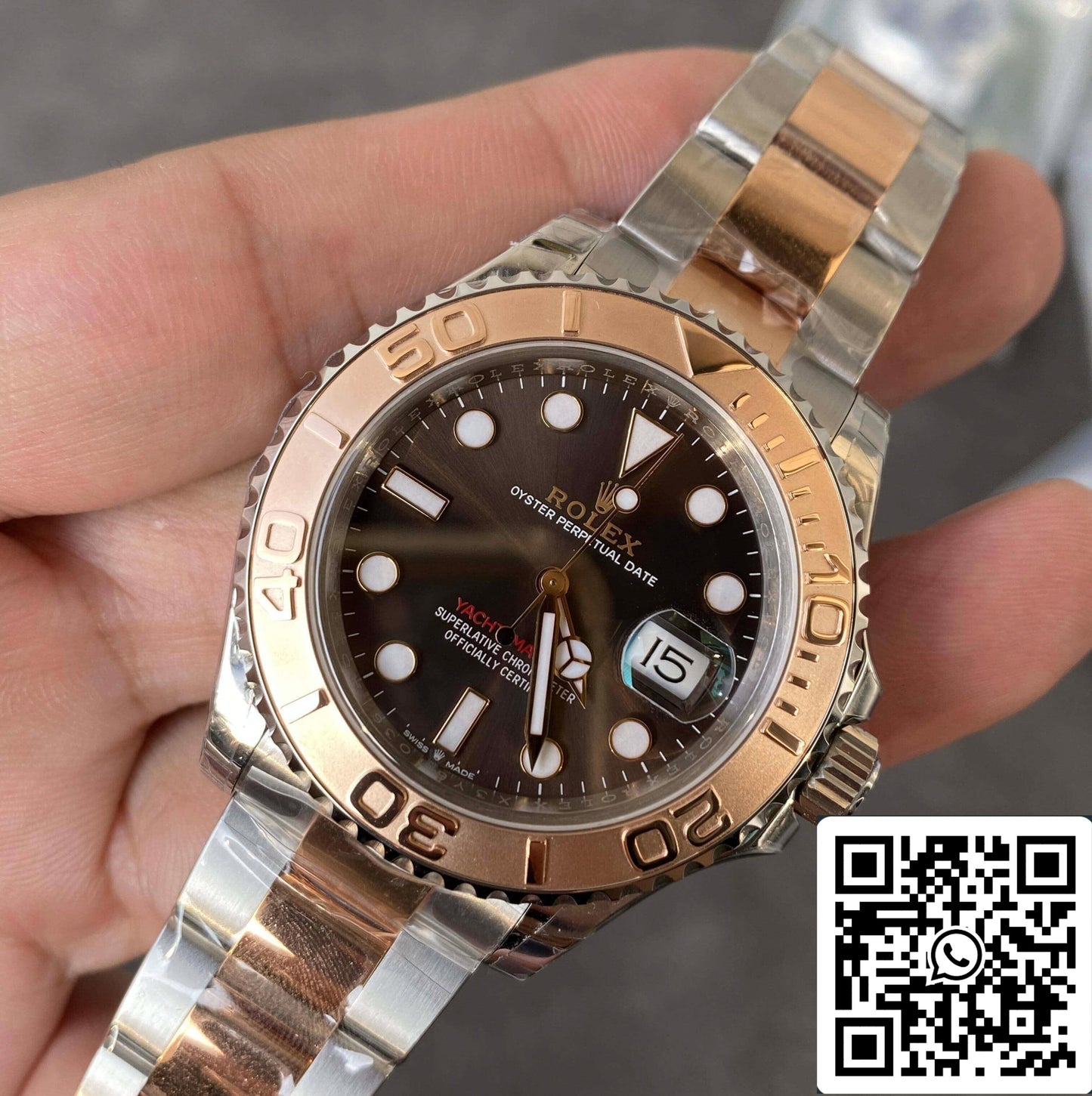 Rolex Yacht Master M126621-0001 1:1 Mejor edición VS esfera de chocolate de fábrica