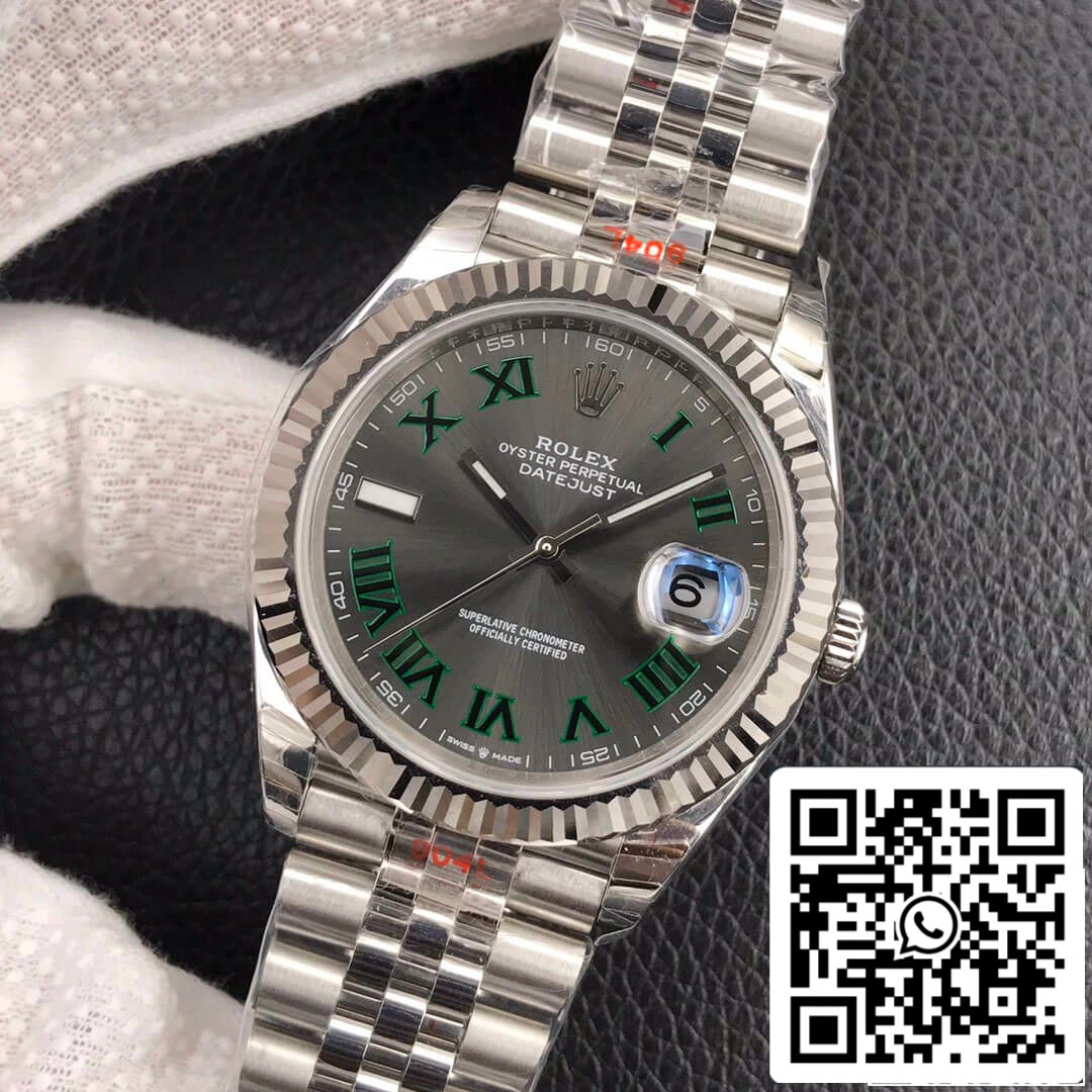 Rolex Datejust M126334-0022 1:1 Best Edition EW Factory Gial grigio scuro