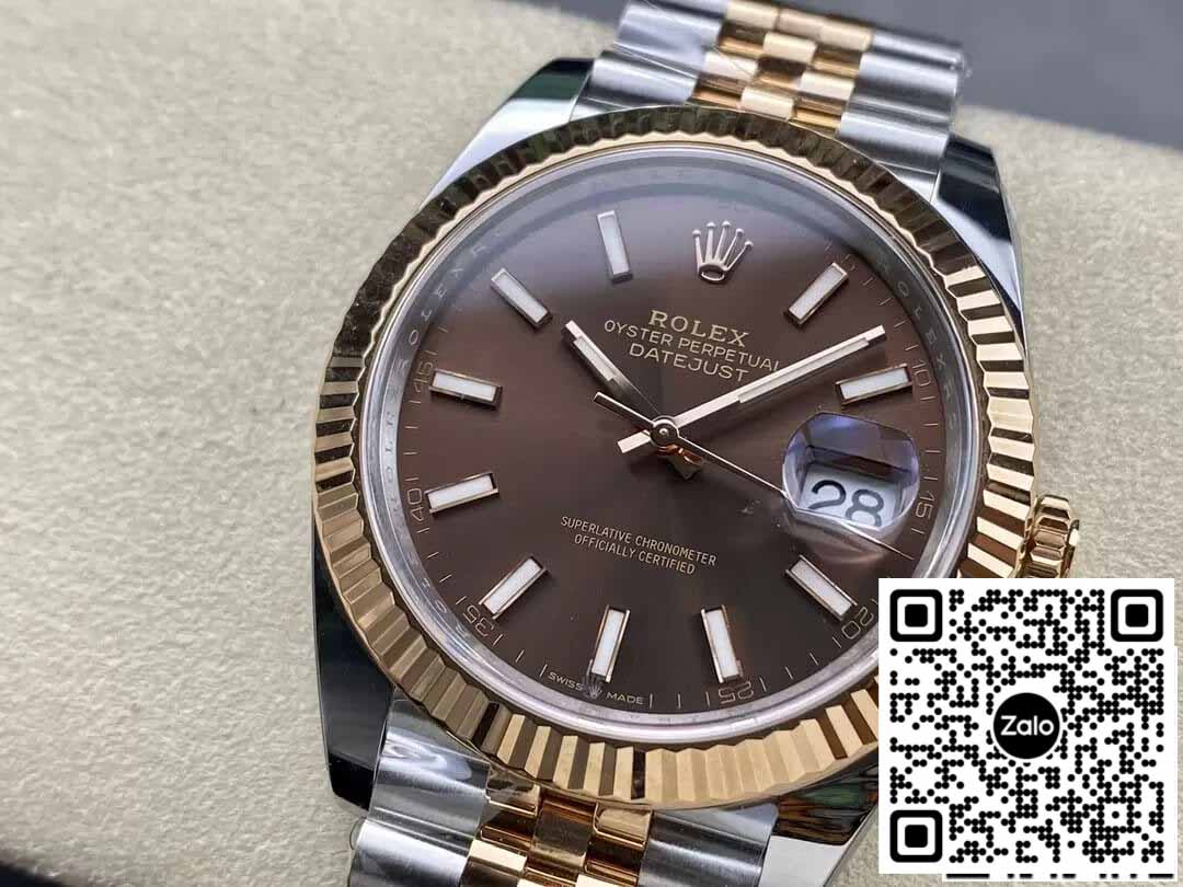 Rolex Datejust 41MM M126331-0002 1:1 Mejor Edición Clean Factory Oro Rosa