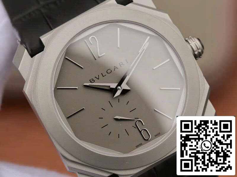 Bvlgari Octo Finissimo Extra Thin Automatic 103035 Orologio da uomo 1:1 Best Edition Swiss BVL193 Cinturino in pelle nera