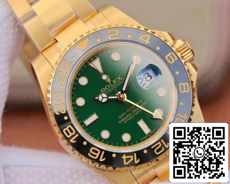 Rolex GMT Master II 116718LN 40mm EW Orologi meccanici di fabbrica 1:1 Migliore edizione svizzera ETA2836 Quadrante verde