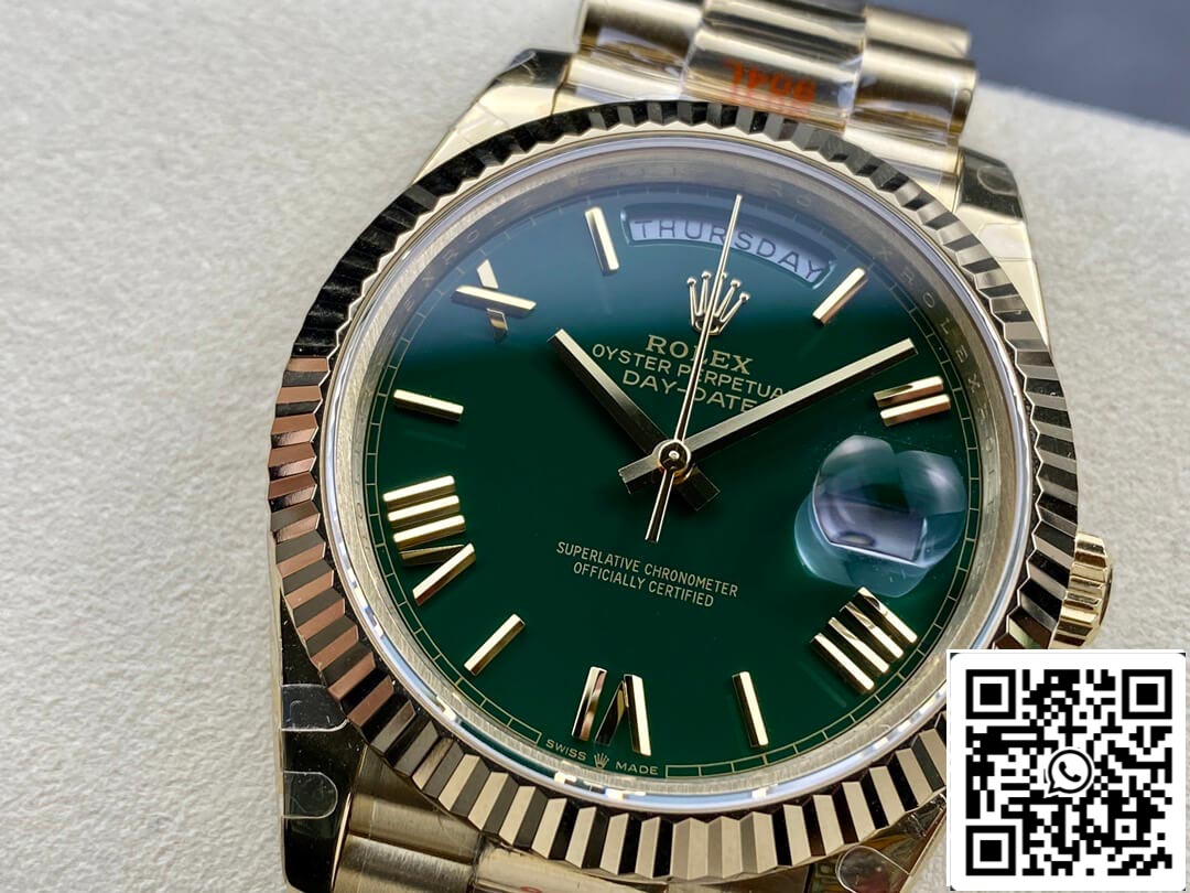 Rolex Day Date M228238-0061 1:1 Mejor edición GM Factory esfera verde