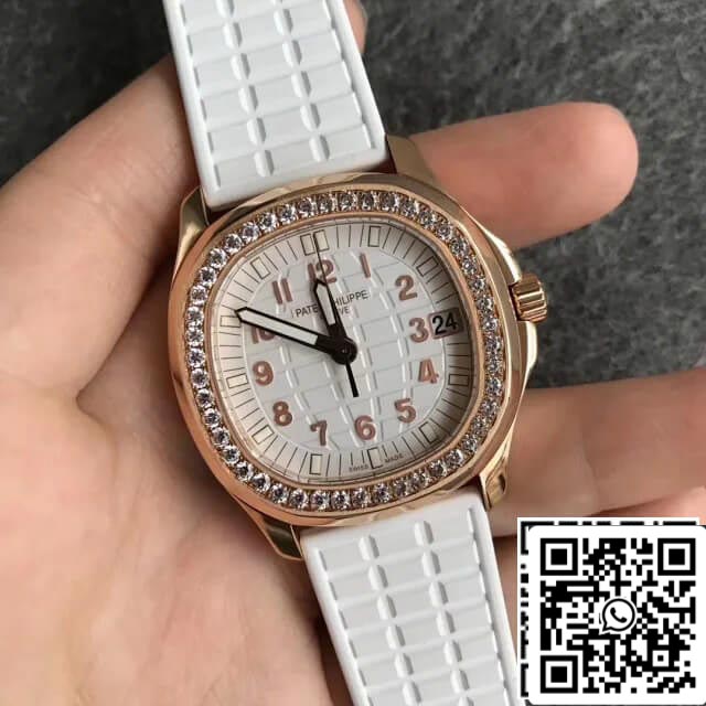 Patek Philippe Aquanaut 5068R-010 1:1 Mejor edición PPF Factory esfera blanca en oro rosa