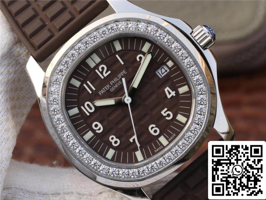 Patek Philippe Aquanaut 5067A-023 1:1 Best Edition PPF Factory quadrante marrone con diamanti