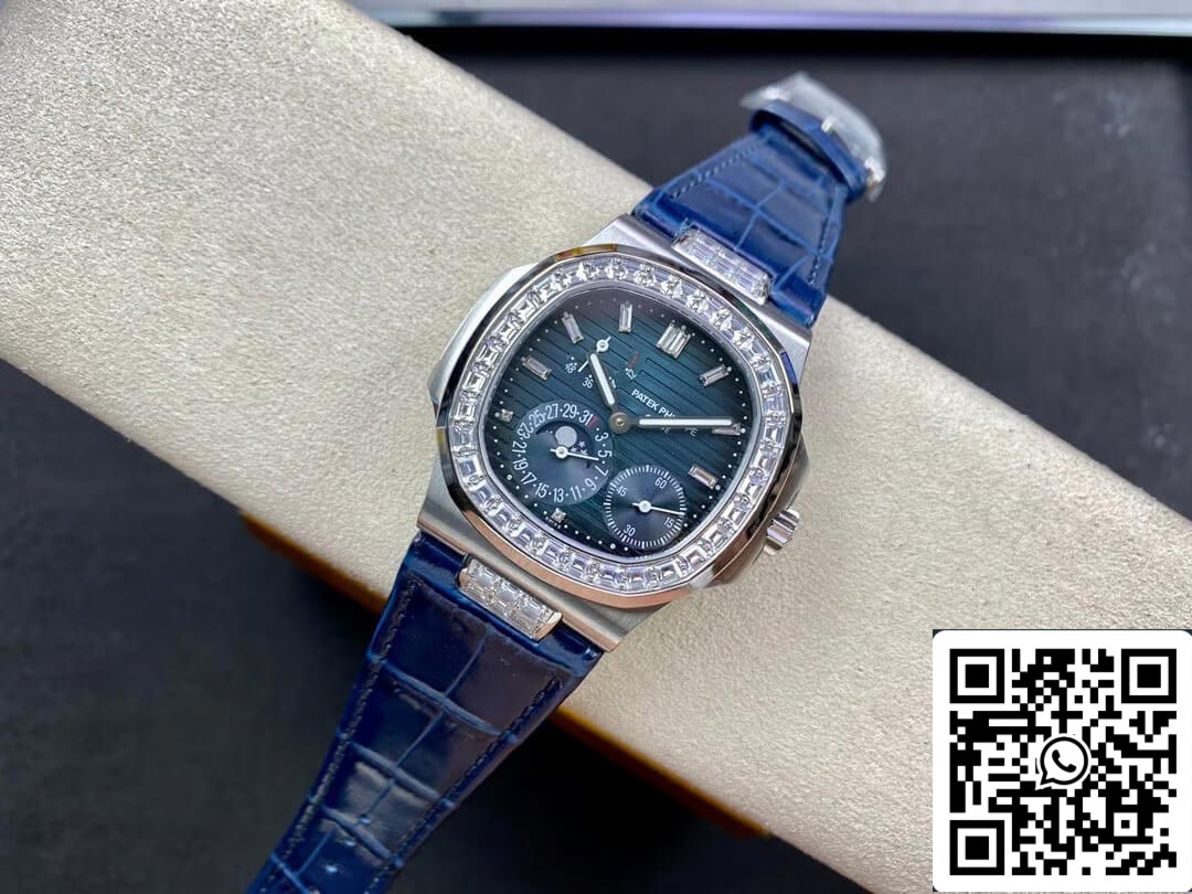 Patek Philippe Nautilus 5724G-001 1:1 Mejor edición GR Factory Correa azul