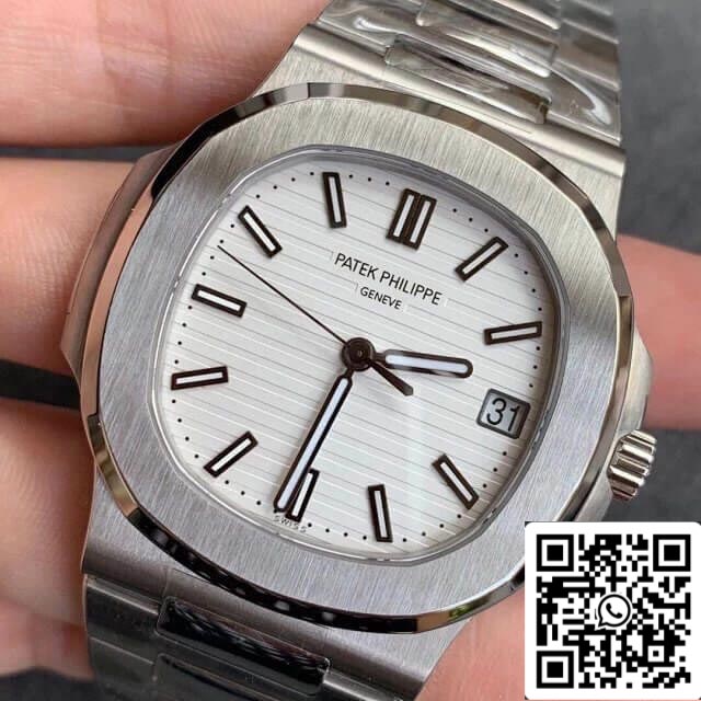 Patek Philippe Nautilus 5711/1A-011 1:1 Best Edition PPF Factory V4 White Dial Swiss ETA324