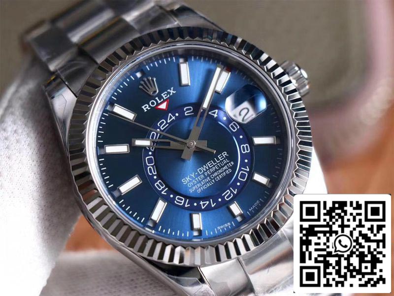 Rolex Sky Dweller M326934-0003 Mejor edición 1:1 Noob Factory esfera azul