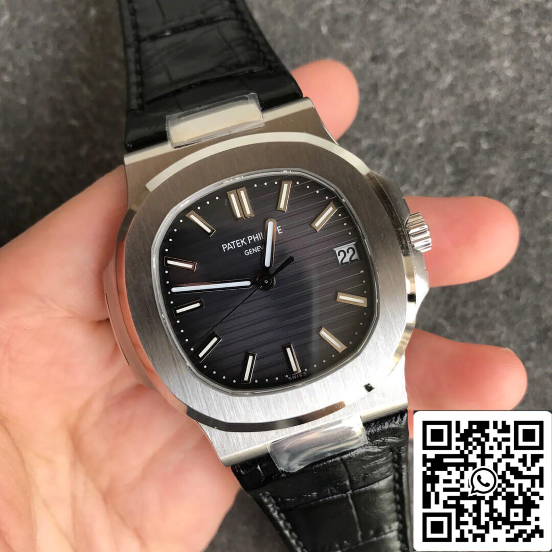 Patek Philippe Nautilus 5711G 1:1 Mejor Edición PPF Factory V4 Esfera Negra Suizo ETA324