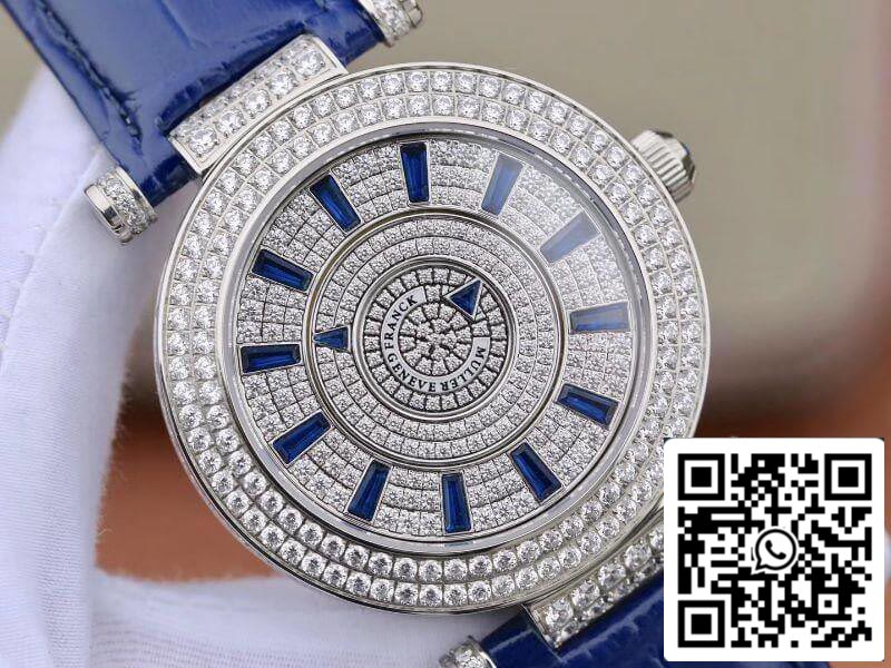 Franck Muller Orologio con diamanti in oro bianco doppio mistero DM42D2RCD GS Factory 1:1 Best Edition svizzero FM.800