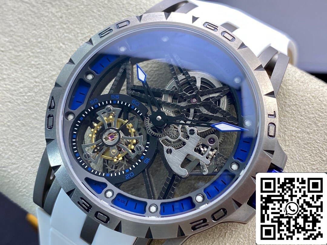 Roger Dubuis Excalibur RDDBEX0479 1: 1 Best Edition BBR Factory Tourbillon cinturino in caucciù