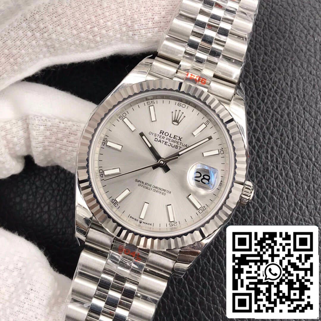 Rolex Datejust M126334-0004 1:1 Best Edition EW Factory Silver Grey Dial