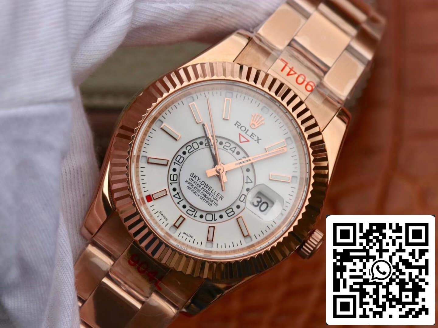 Rolex Sky Dweller M326935-0005 Mejor edición 1:1 Noob Factory Oro rosa