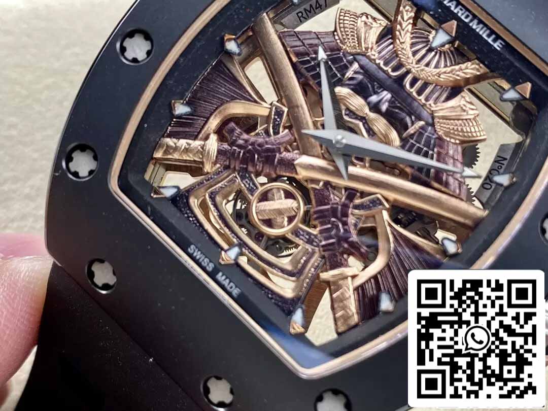 Richard Mille RM47 1:1 Mejor Edición YS Factory Tourbillon Esfera Esqueleto