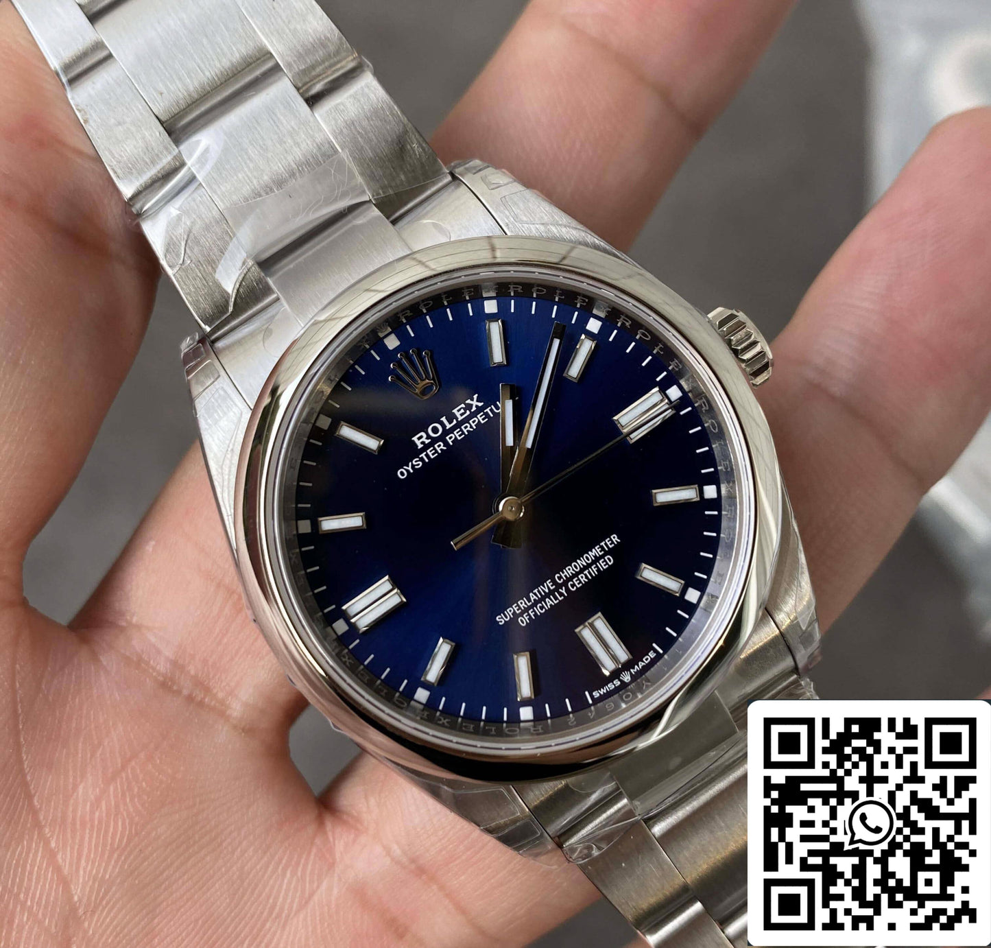 Rolex Oyster Perpetual M126000-0003 36MM 1:1 Mejor edición VS esfera azul de fábrica