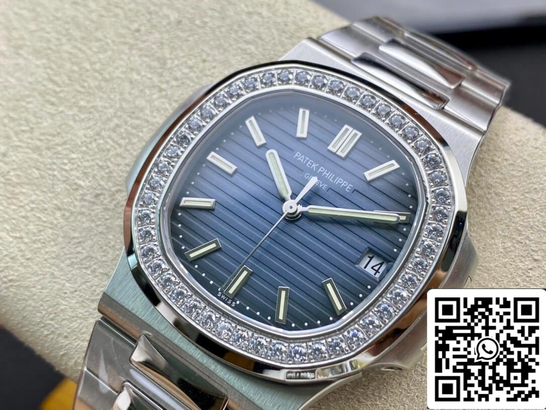 Patek Philippe Nautilus 5713/1G-010 1:1 Best Edition PPF Factory V4 Blue Dial Swiss ETA324