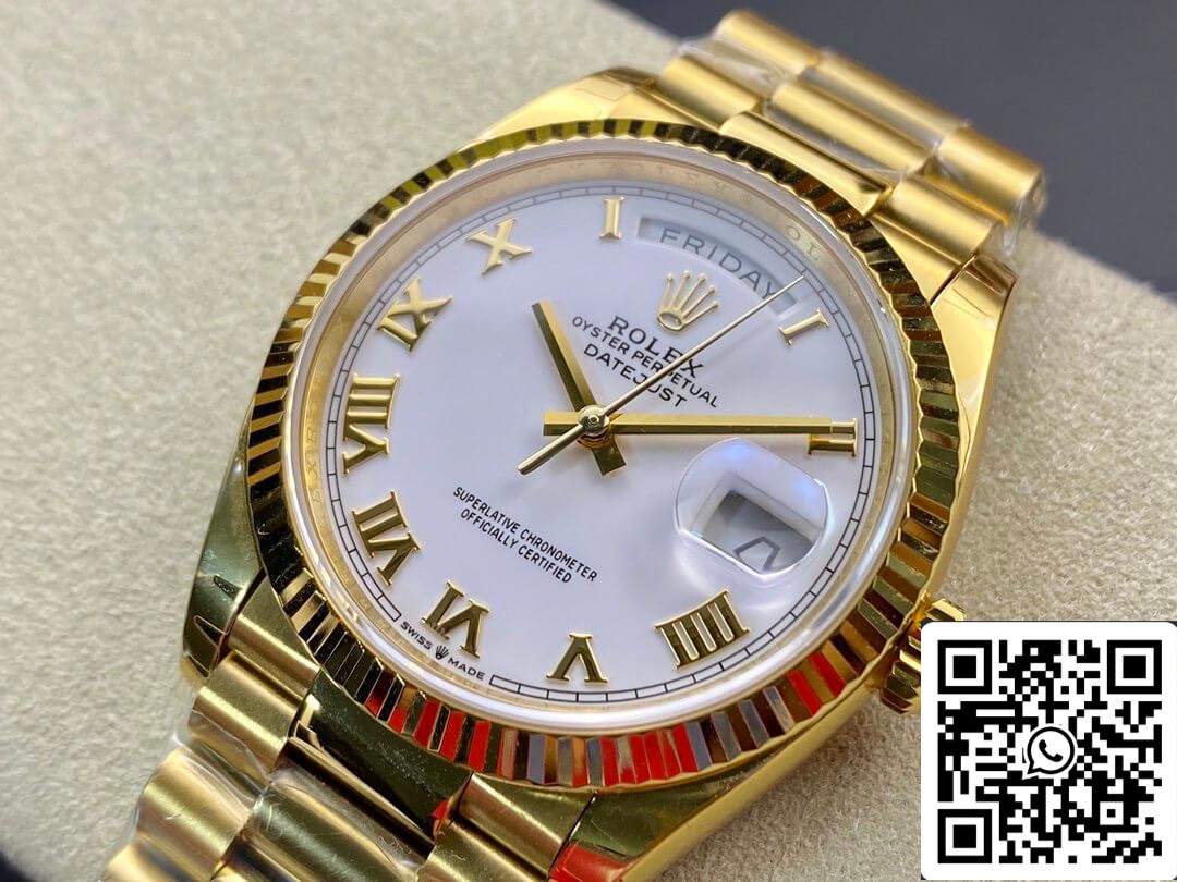 Rolex Day Date M128238 1:1 Best Edition EW Factory scala romana svizzero ETA3255