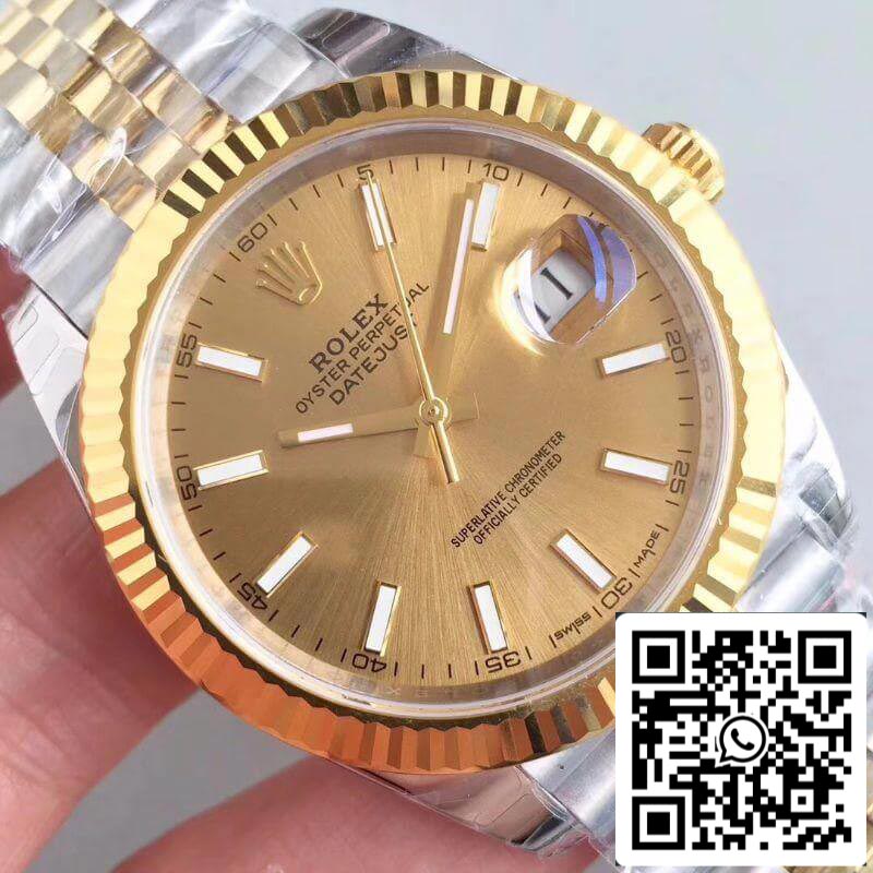 Rolex Datejust 41 126333 EW Factory 1:1 Best Edition Bracciale svizzero ETA3235 904L in acciaio inossidabile Jubilee