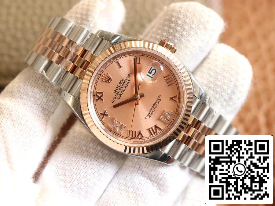 Rolex Datejust M126231-0027 1:1 Best Edition EW Factory in oro rosa