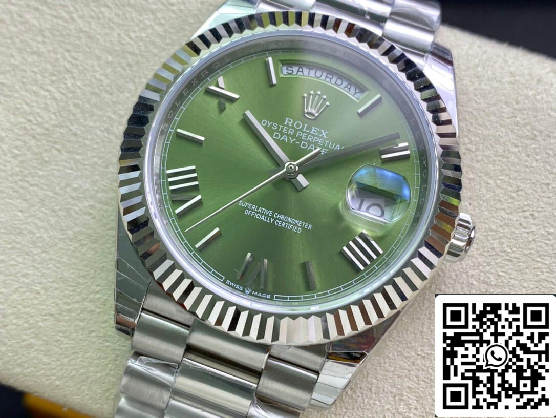 Rolex Day Date M228239-0033 1:1 Best Edition EW Factory quadrante verde oliva