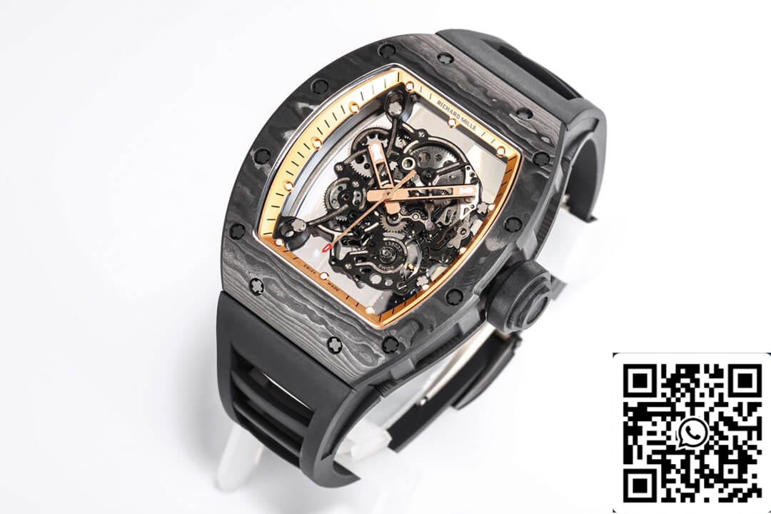 Richard Mille RM055 NTPT 1:1 Mejor edición BBR Factory Esfera de fibra de carbono