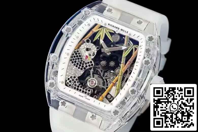 Réplica Richard Mille RM26-01 Tourbillon 1:1 Mejor Edición RM Factory Correa Blanca