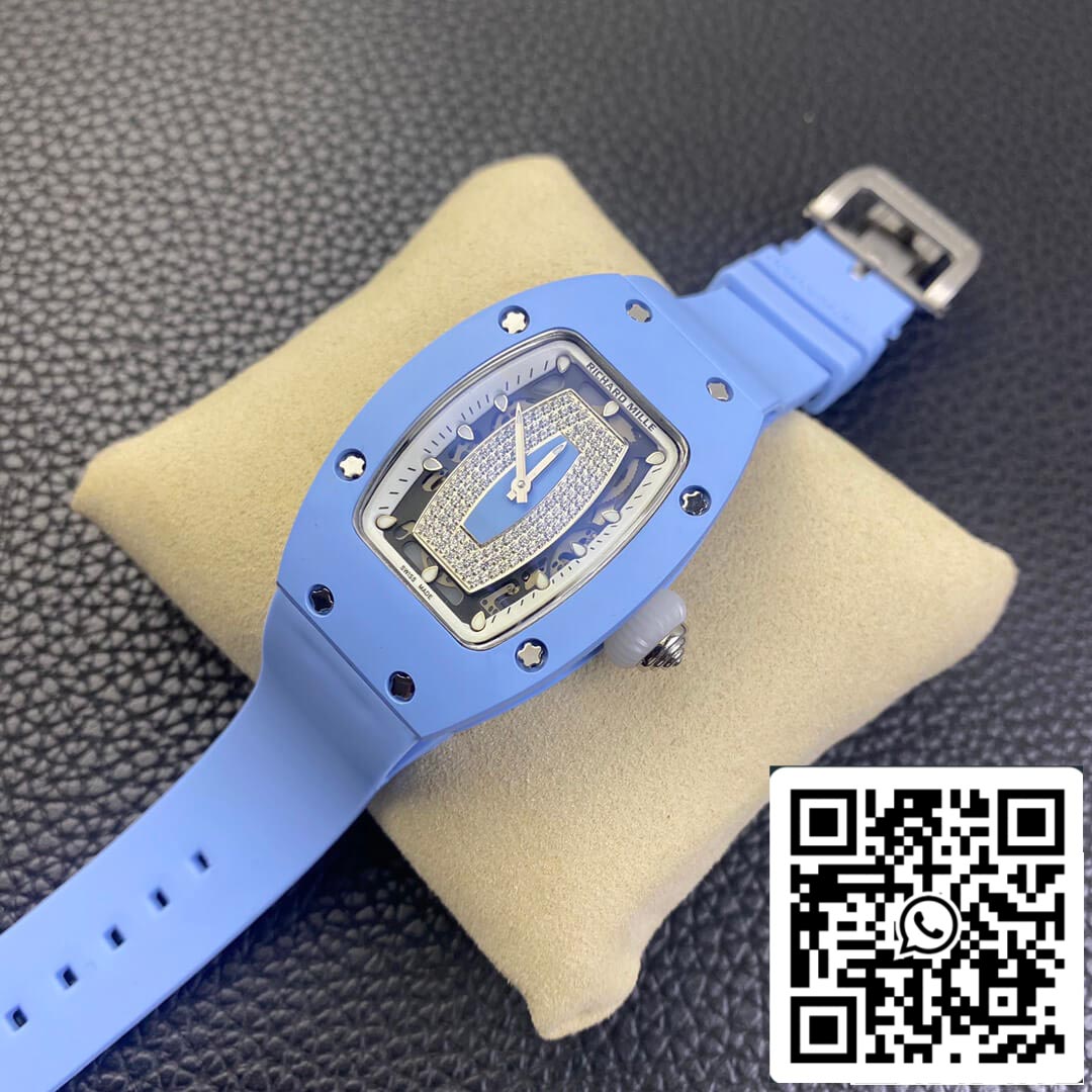 Richard Mille RM 07-01 1:1 Mejor Edición RM Factory Caja de Cerámica Azul